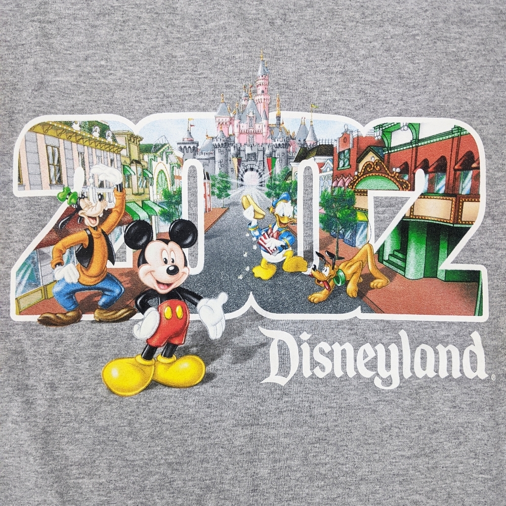 Vintage Y2K Disneyland Mickey Goofy Tee Shirt M - Picture 2 of 8